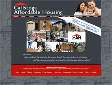 Tablet Screenshot of calistogaaffordablehousing.org
